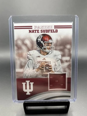 Nate Sudfeld Panini Indiana Jerseys Jersey Card 2016 #NSIU Indiana Hoosiers - Image 1 of 2