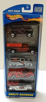 Harley Davidson Hot Wheels Vintage 2000 paquete de regalo de 5 autos camioneta pickup set 1:64 Foto 1 de 4