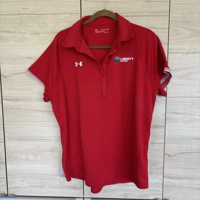 Liberty University Flames Athletics  DriFit Hockey Polo Shirt Women’s XXL - Image 1 of 4