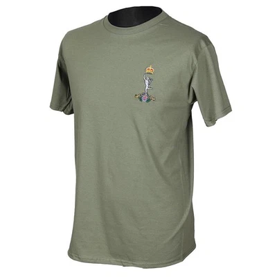 BRITISH ARMY ROYAL SIGNALS EMBROIDERED T-SHIRT- R SIGNALS SM-XL - Image 1 of 3