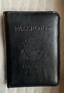 Cartera de viaje pasaporte de cuero sintético Estados Unidos de América - Imagen 1 de 4