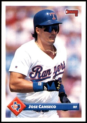 Jose Canseco 1993 Donruss #159 Texas Rangers MLB LEER ENVÍO GRATUITO AutographDen Foto 1 de 2