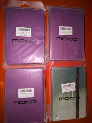 Lote de 4 fundas MoKo, para tablet Kindle Fire 7 púrpura y verde pino - NUEVAS Foto 1 de 4
