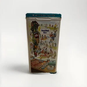 1987 Uncle Ben's Rice Tin Get Togethers in the USA & Mexico EMPTY Excellent Cond - Picture 1 of 12