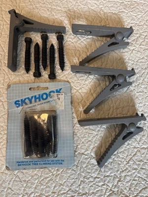 4 API Skyhook Aluminium klappbare Baumstufen mit 10 Lag Schrauben - Bild 1 von 4