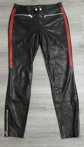 Ralph Lauren Black Label Lammleder Biker Hose - Größe US 2 / UK 6 - Bild 1 von 13