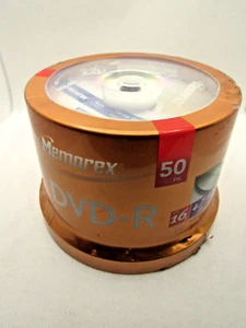 Memorex DVD-R 50er Pack Spindel 16x 4,7GB 120 Min Video Neu Factory Sealed - Bild 1 von 3