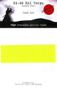 Dead Design 1/48 KAWASAKI KI-45 KAI TORYU "NICK" TOLDO PINTURA MÁSCARA Nichimo - Imagen 1 de 2