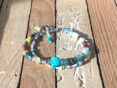 NUEVO: Pulsera inspirada en el catálogo Sundance, Firelight Fiesta, 2 hebras de piedras preciosas Foto 1 de 4