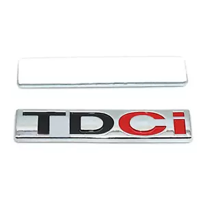 Rear Logo TDCI Chrome Emblem Monogram Ford Kuga Adhesive Acronym 82 x 17mm - Picture 1 of 1