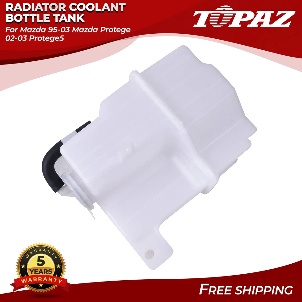 Radiator Coolant Overflow Reservoir Bottle W/ Cap for MAZDA Protege Protege5