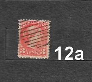 Canada #37 Small Queen Single F/VF Used Hinged - Picture 1 of 2
