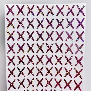 Holographic Sparkle X Stickers - Choose a Size & Color! - Picture 1 of 2