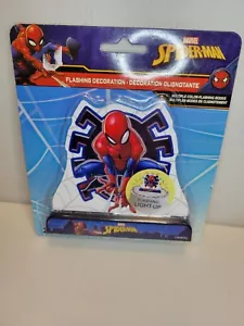 Spiderman Flashing Cake Decoration Cake Topper On/Off Button 5x4.5 - Picture 1 of 4