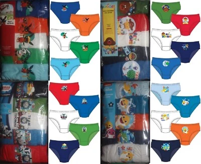 10 x Pairs Boys Mixed Character Cotton BRIEFS/PANTS - Sizes 18 Months-8 Years - Image 1 of 4