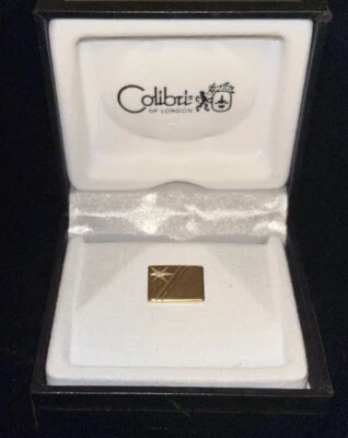 COLIBRI OF LONDON GOLD TIE TAC NEW IN BOX - Image 1 of 3