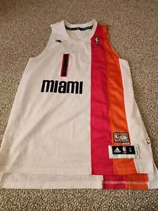 RARE !! Adidas Miami Heat Chris Bosh HWC Jersey Men Size Large - Picture 1 of 6