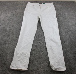 RJR John Rocha Jeans 12R W32 L30 Mid Rise Straight Leg Cotton Denim White - Picture 1 of 19