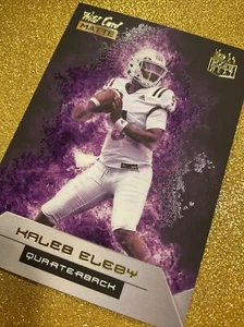 2022 WILD CARD MATTE KALEB ELEBY ROOKIE PURPLE HEAT #RH-16 MICHIGAN BRONCOS CSTR - Picture 1 of 3