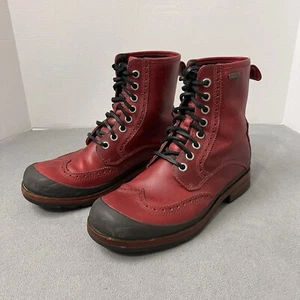 UGG Brandon Crimson Waterproof Boots Men’s 9  Leather Lace Up - Picture 1 of 21
