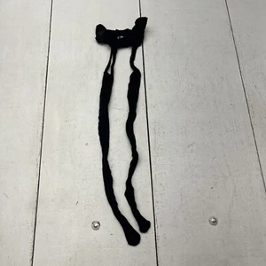 Black Footed Fishnet Stocking Tights Women's One Size NEW - Picture 1 of 5
