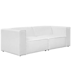 Mingle 2 Piece Upholstered Fabric Sectional Sofa Set - Picture 1 of 5