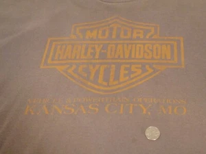 Harley Davidson Kansas City, Vehicle and Assembly 2XLarge T-Shirt Motorcycle GUC - Picture 1 of 7