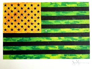 Jasper Johns Lithograph Certified COA Numbered Limited Signed OP 250 EXE - Picture 1 of 8