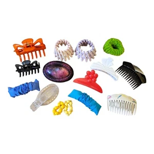 Vintage 80’s Goody Plastic Pin Up Claw Hair Clips Clamps Lot Of 15 - Picture 1 of 5