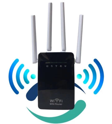 Ripetitore Amplificatore Segnale WiFi Router 4 Antenne Range Extender 2.4 GHz - Immagine 1 di 4