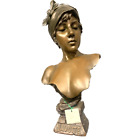 Significant Solid Bronze Sculpture, Work Title, Half Length