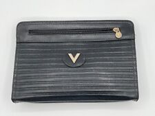 Mario Valentino Clutch bag V Mark Black Leather Authentic _0009