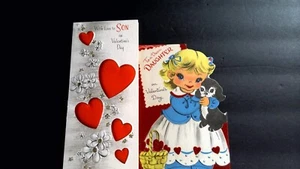 Vintage Valentine's Day Greeting Cards (lot of 2)  S2 - Picture 1 of 3
