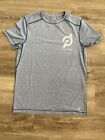 Peloton Solfire Mens Athletic Shirt Heather Blue Size Small Excellent Condition
