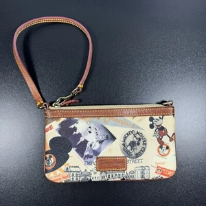 Dooney And Bourke Disney Retro Disneyworld Wristlet Mickey Disney world - Picture 1 of 11