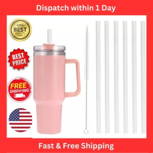 Replacement Straw for Stanley 40 Oz 30 Oz Cup Tumbler 6 Pack Extra Long Reusable - Picture 1 of 6