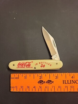 Coka Cola Folding Knife - Frost Cutlery - Good Click - Chattanooga TN - 5c  - Image 1 of 4
