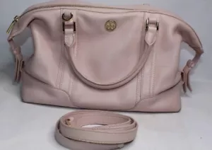 Tory Burch Beuteltasche rosa Reißverschluss Umhängetasche Handtasche 8" Höhe x 11,5" Breite x 4,75" Tiefe - Bild 1 von 22