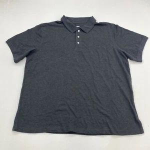 Camisa Polo KingSize Para Hombres Grande 2XL XXL Gris Oscuro Manga Corta Mezcla de Algodón Informal - Imagen 1 de 7