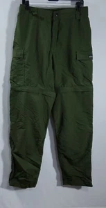 MOCEAN FOREST GREEN CONVERTIBLE CARGO PANTS WOMENS SIZE XL - Picture 1 of 16