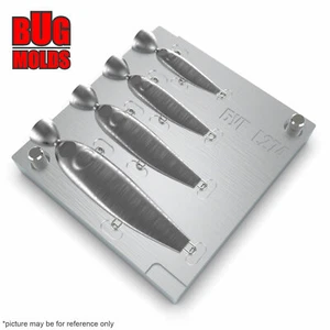 Fishing Sinker Mold  Aluminium Fishing Mold Lure making Lead Molds Pilker Pilker - Picture 1 of 3