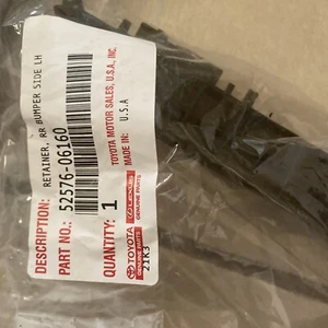 2018 - 2023 TOYOTA CAMRY REAR LEFT SIDE BUMPER SUPPORT BRACKET OEM 5257606160 - Picture 1 of 1