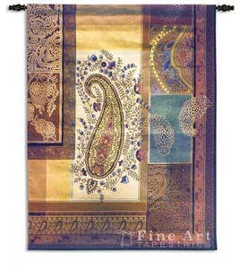 41x53 BOHEMIAN PAISLEY French Tapestry Wall Hanging - Picture 1 of 1