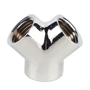 Water Cooling Fitting Connector G1/4" Female Thread 3 Way Y-splitter Computer - Afbeelding 1 van 10