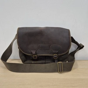 Bolso utilitario Barbour Tarras de cuero de algodón encerado mensajero motociclista jinetes # - Imagen 1 de 11