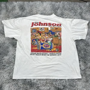 VINTAGE 90's BIG JOHNSON T-SHIRT Rude Crude Raunchy Humor "Fill Her Up" SIZE XL - Picture 1 of 20