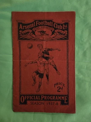 1937 / 1938 Arsenal V Sunderland Excellent Condition Original Rare Programme - Image 1 of 3