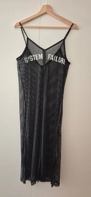 schwarzes Netz-Kleid Festival Outfit von C&A ca. Gr. S - Bild 1 von 3