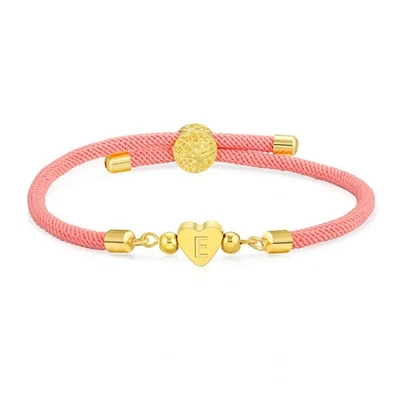 WEDDINEN Inicial E Pulseras Delicadas Corazón Amor Letra Pulseras para Adolescente Niña... Foto 1 de 4