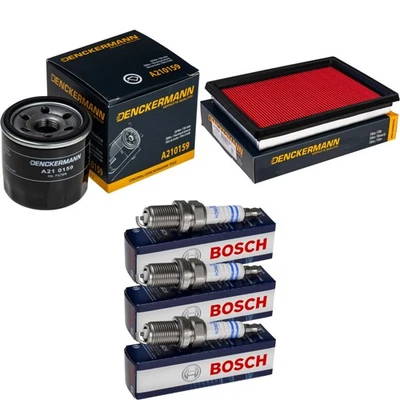 Inspection Set Filtre BOSCH Bougies Pour Nissan Micra IV 1.2 Note - Photo 1/4